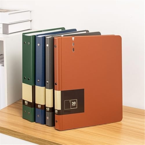 Filing Envelopes 3 Pcs A4 File Folder with Transparent Inserts Thickened Data File Storage Book Office Supplies 30 Pages Plastic Folders