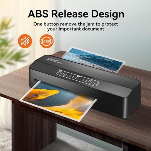 A3 6-Roller Heavy Duty Laminator Machine, 3-10 Mil Without Waiting