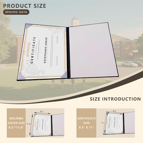 Diploma Holder 8.5"x11" Diploma Cover Purple, 100 Pack