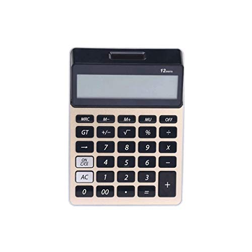 Commercial Desktop Calculator Battery and Solar Hybrid Powered LCD Display, Great for Home and Office Use