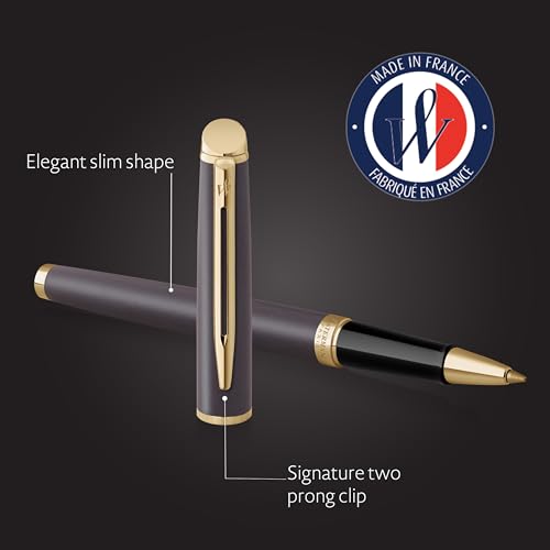 Waterman Hémisphère Rollerball Pen | |The Understated Edit | Lava Black | Fine Tip | Black Ink | Gift Box