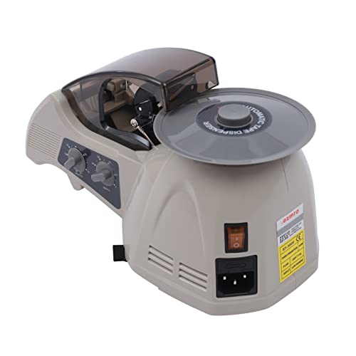BalySam Tape Dispenser Disc Design Automatic Tape Dispenser Carousel Tape Dispenser for Home,School, Office, Warehouse,Cutting Tape, Wrapping Gift,Commercial Light Gray