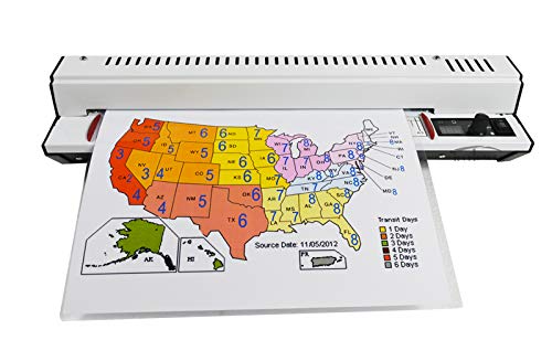 BEILOCKERY 110V 12.6" All Metal Thermal Laminating Machine, 300W 4-Roller Laminator Machine with Cold Mounting Function, Linfrared Radiation Heating