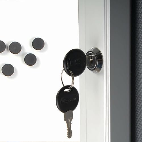 Small Enclosed Magnetic Message Board w/Lock & Key