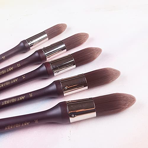 TGBHM Acrylic Oil Artist Brush Large Brush Multi Purpose Stiff Synthetic Hair Wooden Handle Paint Brush Art Supplies