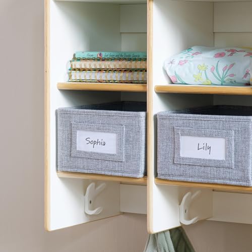 Guidecraft EdQ 10-Section Wall Mounted Locker, Kids White Wooden Classroom Storage Locker with Divided Cubbies, Compartment Storage with Hooks for Playroom and Preschool