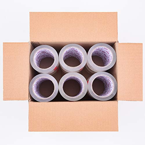 I GO Clear Packing Tape Refills, 1.88" x54.68 yd, 2.64 mils Thick, 18 Rolls