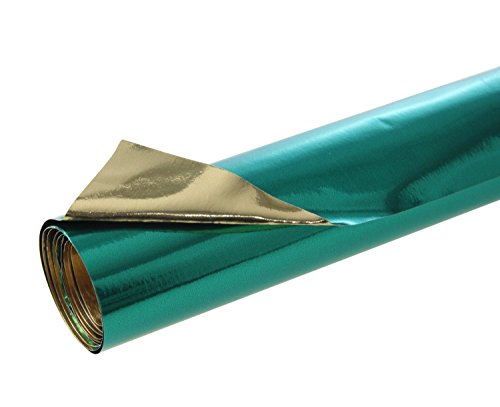 Clairefontaine Double-Sided Aluminium Paper Roll, Empire Green, 50 x 2.5 x 2.5 cm