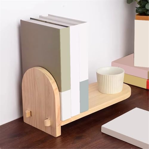 Bookcase Storage Rack Simple Open Wooden Bookshelf, Small Storage Rack for Home Office Book Shelf