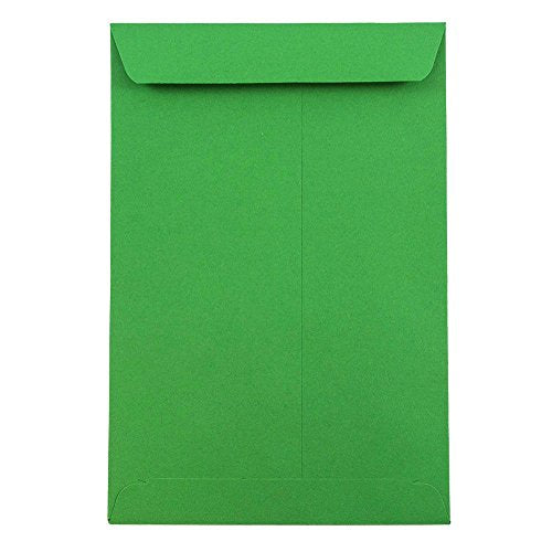JAM PAPER 6 x 9 Open End Catalog Premium Envelopes - Green Recycled - Bulk 500/Box