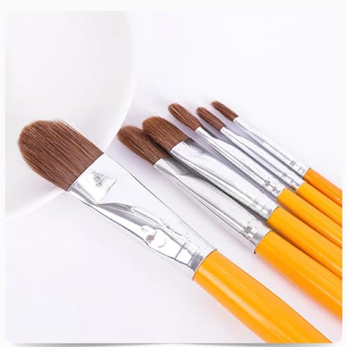 AFPSDLFJDLS Milli Oil Painting Brushes Acrylic Gouache Brushes Art Round Tip Watercolour Oil Painting Brushes