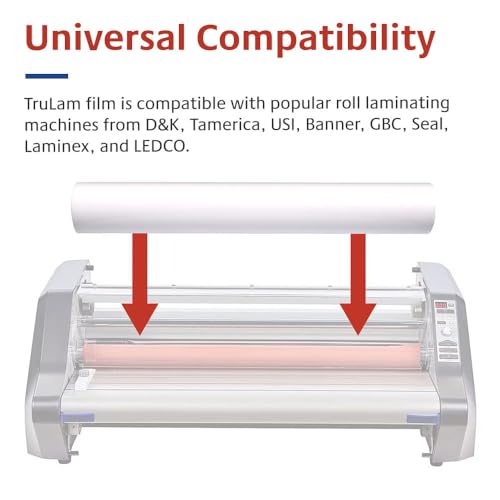 TruLam - 2 Rolls Standard Gloss 3 Mil 25 in. x 250 ft. x 1 in. Core Laminating Film