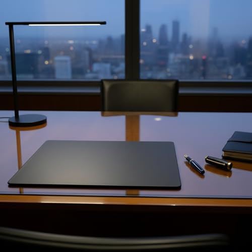 Dacasso Leatherette Conference Table Pad, 20 by 16-Inch, Black