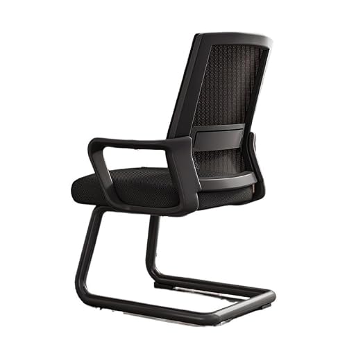 Office Chair Office Chair, Ergonomic Desk, Middle Back Breathable Mesh Home Adjustable(Black)