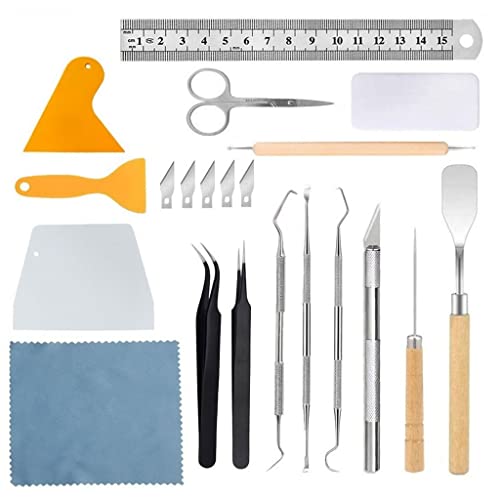 XDSRFVW 22pcs Craft Vinyl Tool Weeding Precision DIY Basic Set for Silhouttes Tools