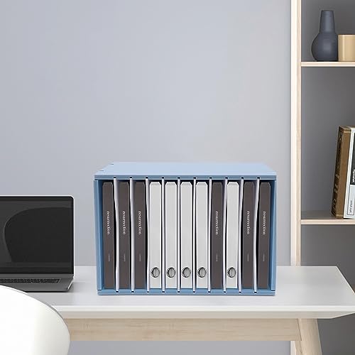 MhdunueSK Mail Organizer Countertop, 11 Compartments Literature Organizer, Student Mailboxes for Classroom, Mail Sorter for Office (Blue)