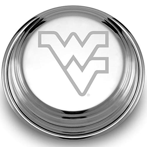 M. LA HART West Virginia University Pewter Paperweight