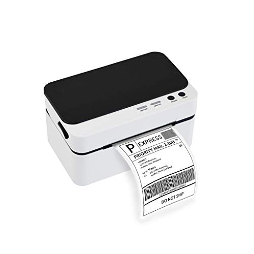 UIOLCFG Portable Shipping Label Printer High Speed Port Direct Thermal Maker Sticker Support 30-85mm Paper Width