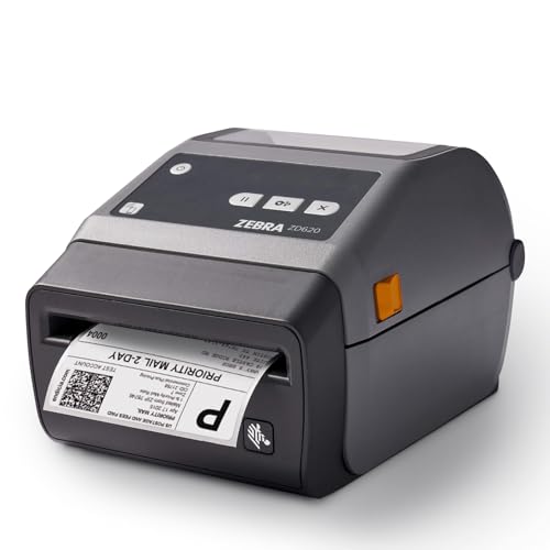 Zebra ZD620d Direct Thermal Desktop Printer 203dpi Print Width 4-Inch with Cutter Bluetooth & Ethernet Serial USB | ZD62042-D21F00EZ