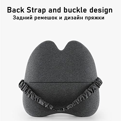 UIOLCFG Memory Foam Waist Pillow Lumbar Support Cushion for Back Orthopedic Car Seat Office Chair Coccyx Massage Pillows