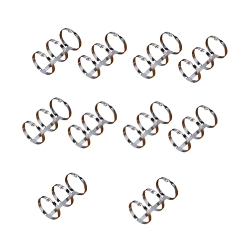 Binder Rings 10Pcs 3 Ring Loose Leaf Binders, Book Rings for Notebook, Diary, Photo Album, Binding for Home School