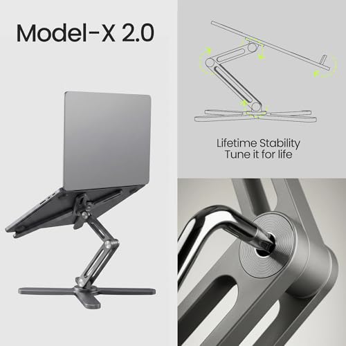 STXND Model-X 2.0 Laptop Stand, Laptop Stand for Desk Adjustable Height