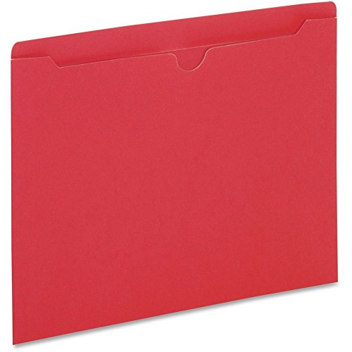 Pendaflex Colored File Jackets, Reinforced Tab, Flat, Letter Size, Red, 100 Jackets Per Box (B3010DTRED)