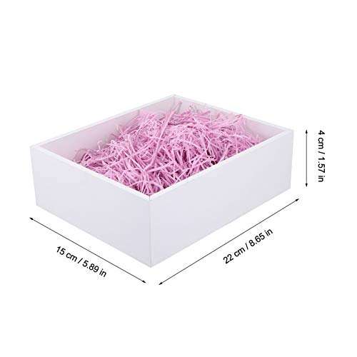 ETAZMDITE Shredded Paper for Gift Boxes, Glitter Shredded Tissue Paper For Easter Gift Filling Multicolor 22x15cm Pack Of 6(Purple*2pcs,22 * 15Cm*2Pcs)
