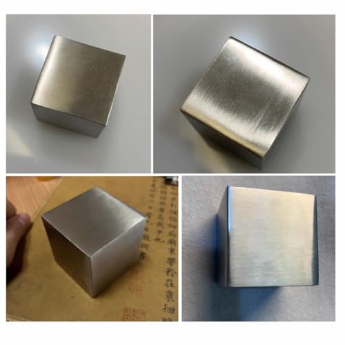 304 Stainless Steel Solid Cube - Polished Block Paperweight Base (20mm to 55mm) -Resistant Square Block(55x55x55mm)