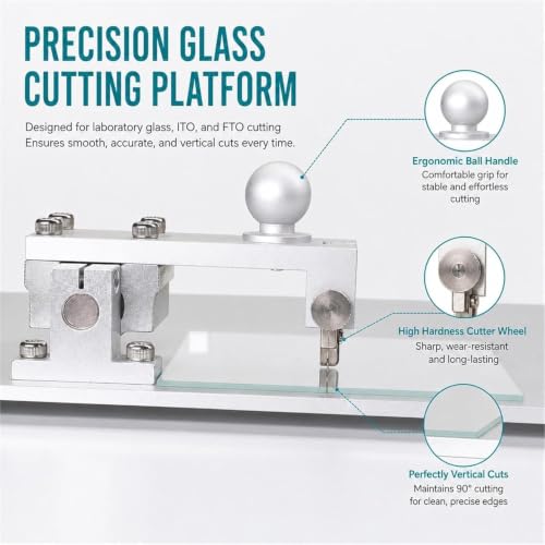 XIVUIFOI Lab Glass Cutting Table for Conductive Substrates Ito Fto Azo Quartz Wafer. Quick assembly and adjustments allow scoring small samples (35x25cm/13.8x9.8in)