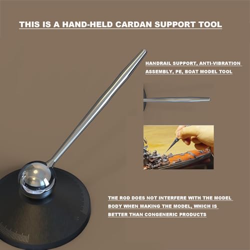 OSPSHPG Precision Hand Stabilizer, Model Making Hand Stabilizer with 360 Degree Rotatable Support Handle, for Sculpting Miniature Model Handcraft Figure