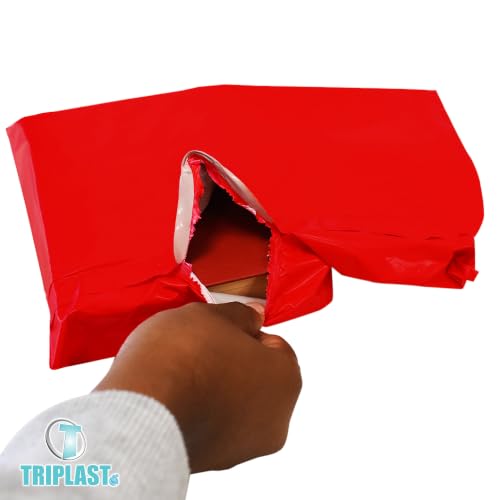 Triplast 22 x 30-Inch Plastic Mailing Postal Bag - Red (Pack of 200)