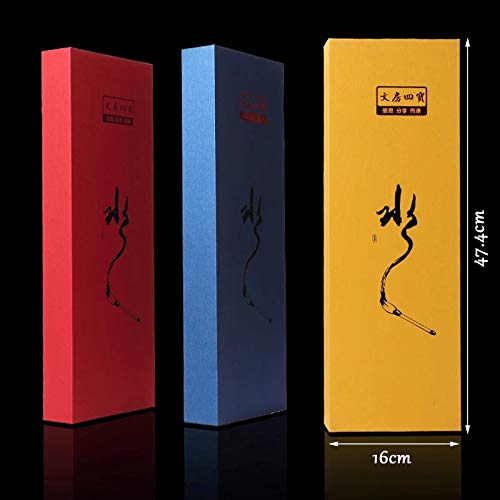 Chinese Calligraphy Brush Pen,Chinese Calligraphy Set with 1 Reusable Chinese Magic Cloth Water Paper and 2 Brush 1 Water Dish 1 Pen Holder 1 Copybook Writing Red Birthday Box(Red)