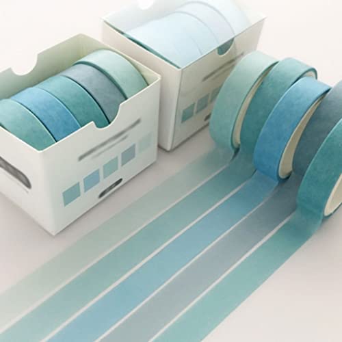 VIAENKFG Basic Color Series Planner Handbook Decorative Paper Washi Tape Set School Supplies Stationery