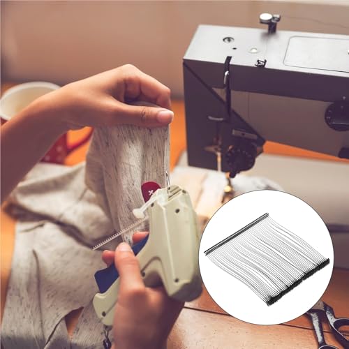 Tag Gun Fasteners 15000pcs Standard Garment Label Attachments Barbs for Office Filing and Craft Project(20mm Black)