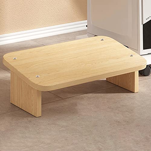 LXLA Footrest for Desk Sofa/Couch, Wood Slanted Ergonomic Portable Posture Support Step Stool, Home Office Chair, 6 Inch Tall (Size : 50x30x15cm)
