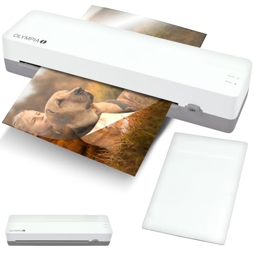 OLYMPIA A 130 Laminator A3 | Compact Foiling Device for Office, School & Home | Hot Laminating up to 320 mm | For 80-125 Micron Laminating Pouches | Laminator A3 & A4 | Lamination Machine