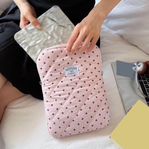 Polka Dot Padded Computer Sleeve 13/14 Inch