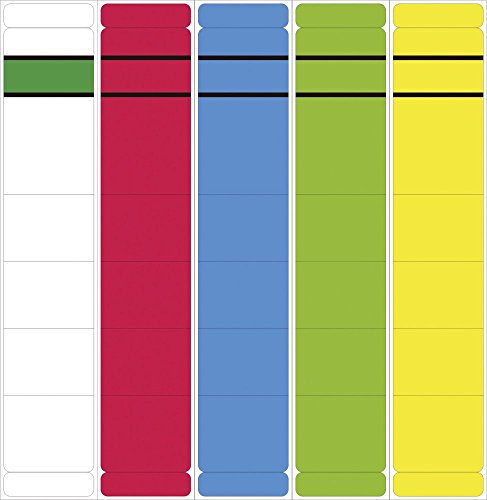 Folder Spine Labels – Narrow/Short, Pack of 10, Red