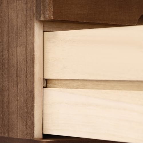 Wooden Desk Organizer, Desktop Storage Box with 4 Lockable Drawers, Countertop Wood Cabinet Office Supplies File Organizer Flat File Cabinet for Office, Study, Dresser, and More(15.75"X11"X15.94")
