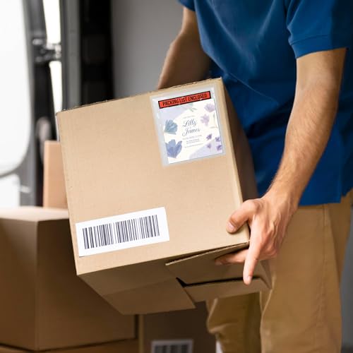 ABC PACK & SUPPLY Packing List Envelopes, Clear with Red Panel Packing List Enclosed, 4.5 x 6 Inch, Self Seal Document Pouches 2 Mil Polyethylene, Pack of 1000