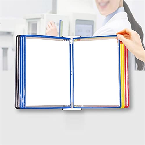 TKNDFPELS Wall Mounted A4 Poster Flip Book Display Folder Organizer Multicolor 13x9x1.57 in(A)