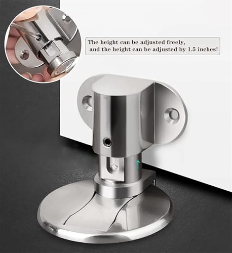 ACEFCXAUSVC Door Stop，Magnetic Door Stop， Punch-Free Invisible Strong Magnetic Household Bedroom Door Touch Door Bathroom Floor Stop(Black,5PCS)