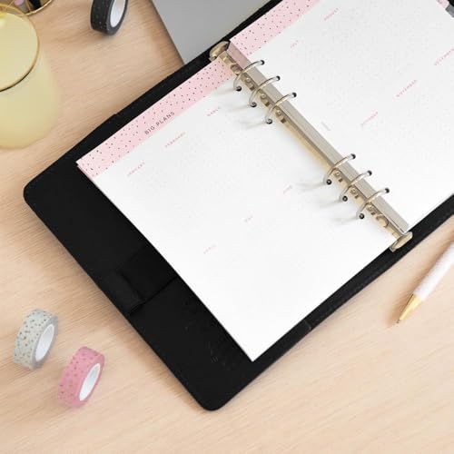 Filofax Calendar Diary Refill, A5 Size, Week-to-View, Confetti Minimal Diary Pack, Multilingual: Five Languages, 2026 (C68591-26)