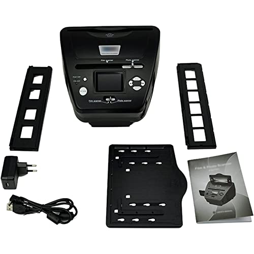QYQCXGL Slide Viewer/Negative Scanner, Film Slide Scanner, Works with Different Types of Film and Slides, Converts 35mm 135 110 126/Slides/Negatives to Digital JPG Photos
