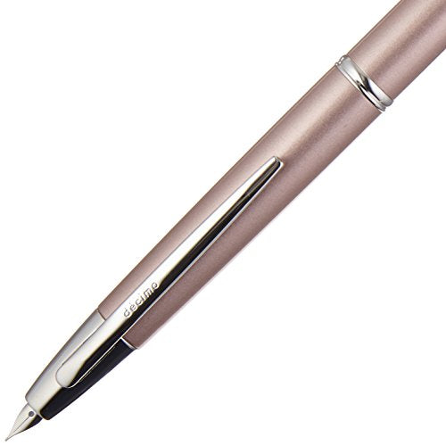 Pilot Fountain Pen Capless Decimo, Champaign Pink Body, F-Nib
