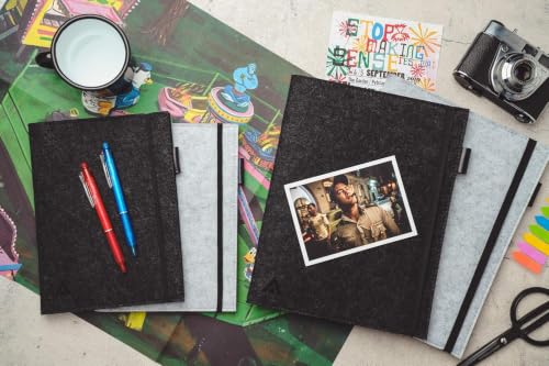 Atlas Designs Eco-Friendly Felt Folio Notebook Cover Ash Gray (Executive)