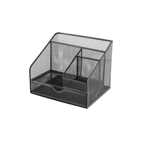 File Organizer Desktop Metal File Rack Office Supplies Document Data Wrought Iron Grid Storage Frame Desk