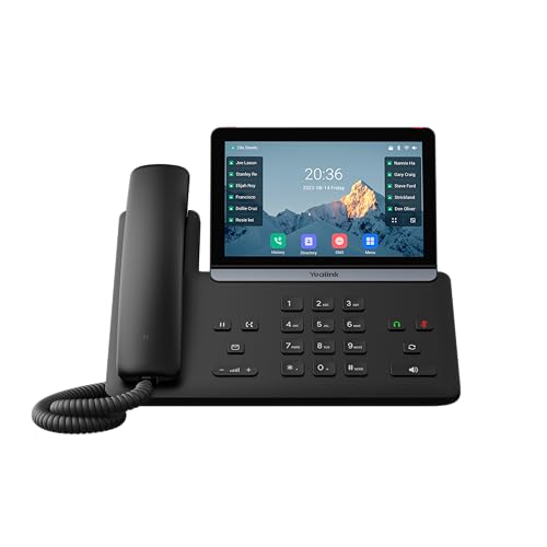 Yealink SIP-T87W-PSU – 7-inch Multi-Point Touch Screen - Power Adapter Included