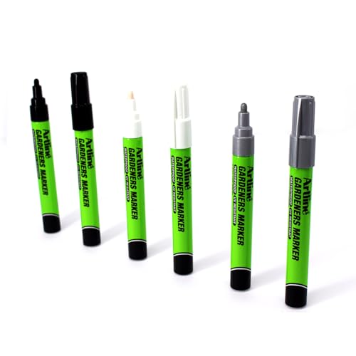 Artline Gardeners Markers | Professional Series | For Use On Plants, Labels, and More | UV Resistant | Waterproof | EKPR-GDM | 2.3mm Bullet Tip | Pack of 12 | Black